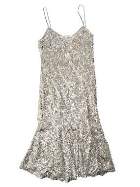 Veronica Beard Mykola Dress in Silver